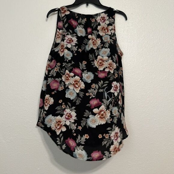 Torrid Chiffon Sheer Double Layered Tank Floral Womens 00 Medium Feminine Spring - Picture 9 of 11